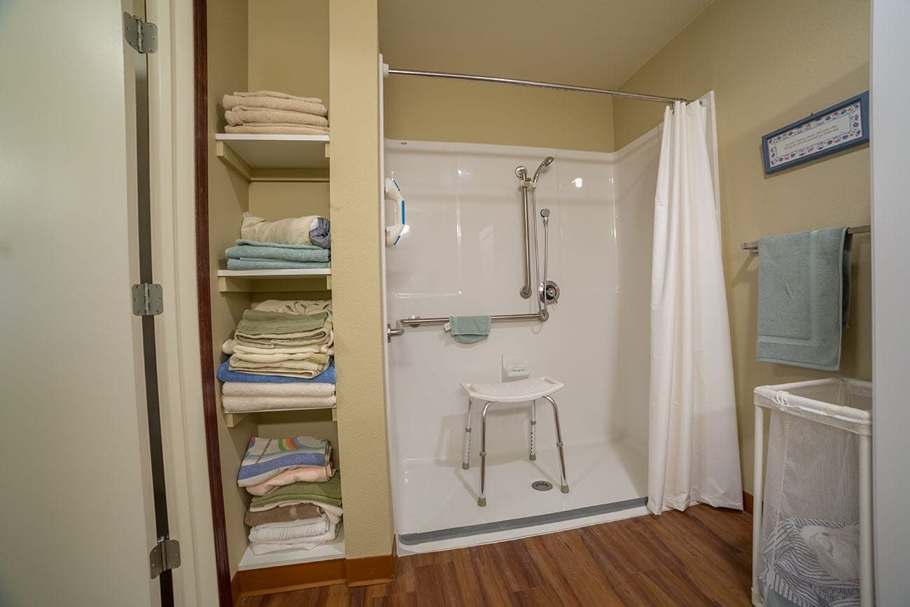 The Village at Skyline Pines assisted living bathroom